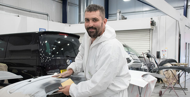 Commercial Photography including Car Modification by Mechanic.