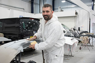 Commercial Photography including Car Modification by Mechanic.