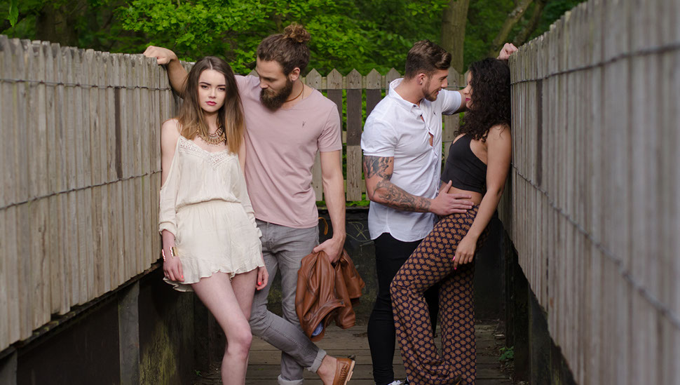 Commercial Photography of a Group of Fashion Models.