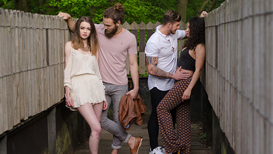 Commercial Photography of a Group of Fashion Models.