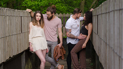 Commercial Photography of a Group of Fashion Models.