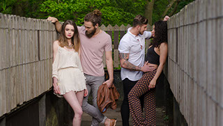 Commercial Photography of a Group of Fashion Models.